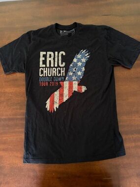 Eric Church Black Short-Sleeve Tour Graphic Tee